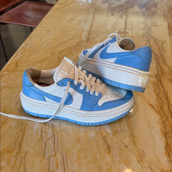 Nike Blue and White Jordan 1 Elevates Low - Picture 1 of 6